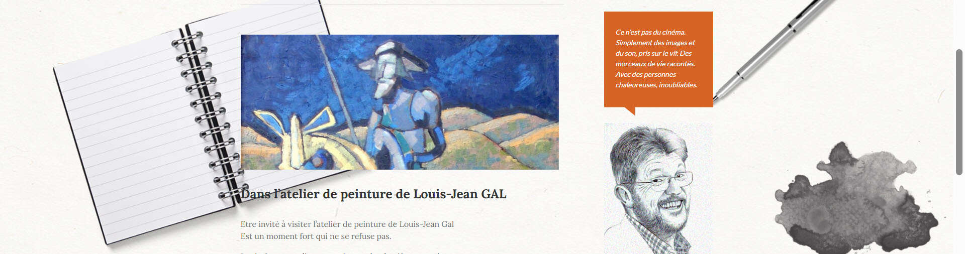 Dans l’atelier de peinture de Louis-Jean Gal